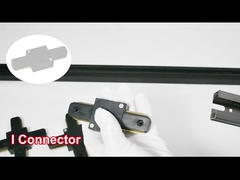 2 তারের পোশাকের দোকান স্পটলাইট রেল ট্র্যাক অ্যালুমিনিয়াম ঘন