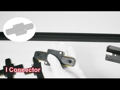 AC110-248V 2 ওয়্যার ফ্ল্যাট কপার স্পটলাইট রেল সিস্টেম কালো সাদা রঙ