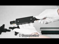 অ্যালুমিনিয়াম কপার কোর কালো ঘন নেতৃত্বে ট্র্যাক রেল সারফেস মাউন্ট করা তিনটি তার