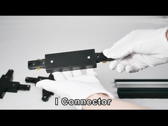 3 তারের অ্যালুমিনিয়াম বাণিজ্যিক স্পটলাইট ট্র্যাক রেল স্ট্রিপ সাদা