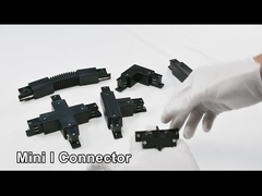 স্কয়ার ট্র্যাক লাইটিং রেল সিস্টেম 4 ওয়্যার থ্রি সার্কিট সিলিং লাইট রেল সিস্টেম