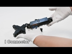 OEM ODM কালো LED ট্র্যাক রেল 43-34mm চার তার এবং তিনটি সার্কিট