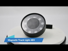 9w রাউন্ড ম্যাগনেটিক ট্র্যাক স্পটলাইট লিভিং রুম হোম লাইটিং গ্রিল ল্যাম্প