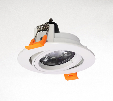 গোলাকার Mr16 Recessed আলো হাউজিং সাদা রঙ অ্যালুমিনিয়াম সামঞ্জস্যযোগ্য