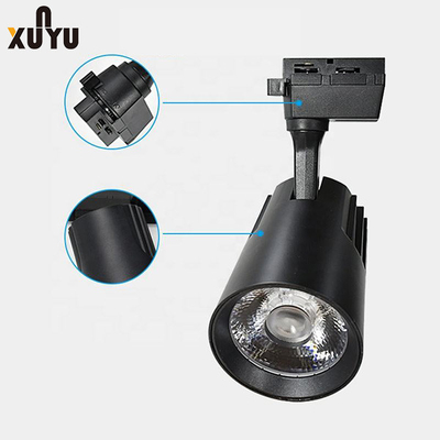 75xH135mm LED ট্র্যাক স্পটলাইট 32W COB সারফেস মাউন্ট করা ট্র্যাক আলো