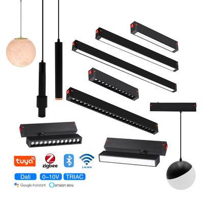 স্মার্ট 2.4G12W 20W 30W LED গ্রিল লাইট স্পটলাইট চৌম্বকীয় ট্র্যাক লাইট