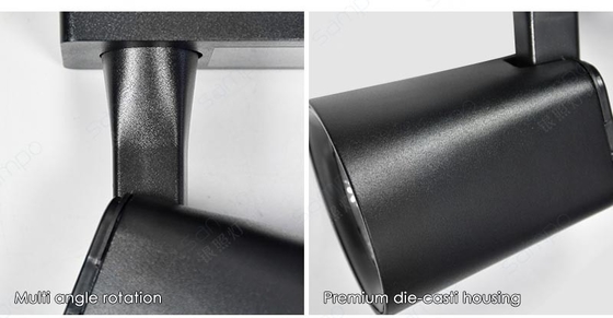 12W 20W 30W 40W LED ট্র্যাক স্পটলাইট 350 অনুভূমিক সামঞ্জস্যযোগ্য
