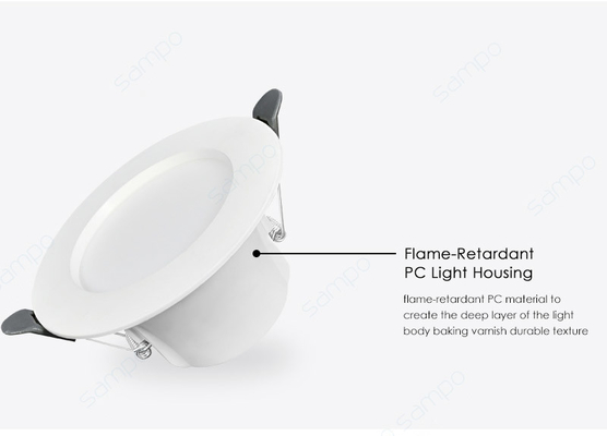 9W 12W LED Recessed Downlight 4000K 6000K স্কয়ার রিসেসড লাইটিং রেট্রোফিট