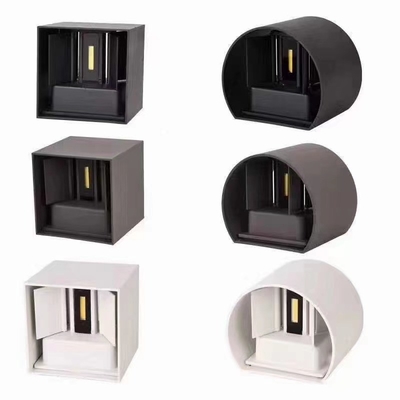 আউটডোর জলরোধী Ip65 কালো সাদা LED 7W গার্ডেন প্যাটিও ওয়াল ল্যাম্প