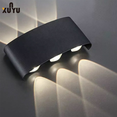 LED 4W 6W ডাবল হেড গার্ডেন Ip65 আউটডোর ওয়াল লাইট