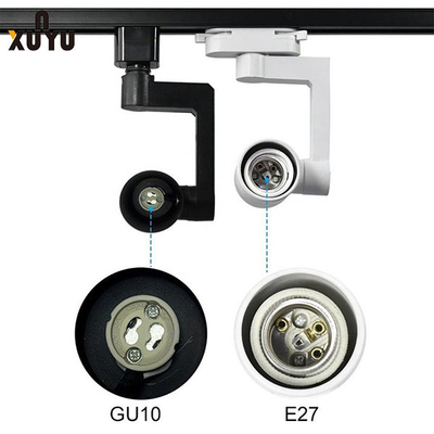 E27 বাল্ব Gu10 ট্র্যাক লাইট ফিক্সচার 3w 5w স্পটলাইট হাউজিং