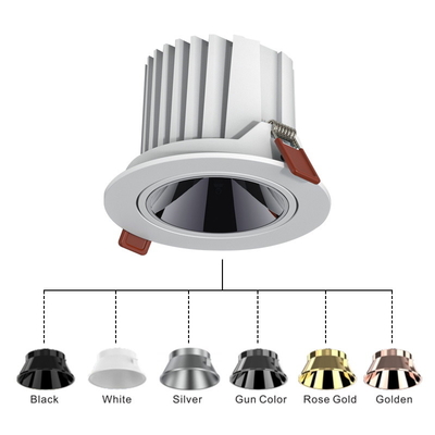 ই এম নব সুইচ স্পটলাইট Recessed ডাউনলাইট এম্বেডেড অ্যান্টি একদৃষ্টি