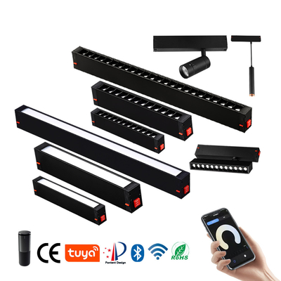 220v 9w 18w LED ম্যাগনেটিক ট্র্যাক লাইট অ্যান্টি গ্লেয়ার LED লিনিয়ার স্পটলাইট