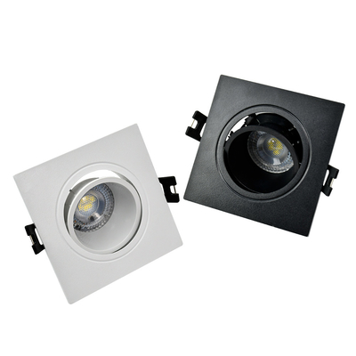 সুপারমার্কেট স্পটলাইট ডাউনলাইটের জন্য GU10 / Mr16 Recessed ডাউনলাইট হাউজিং পিসি উপাদান